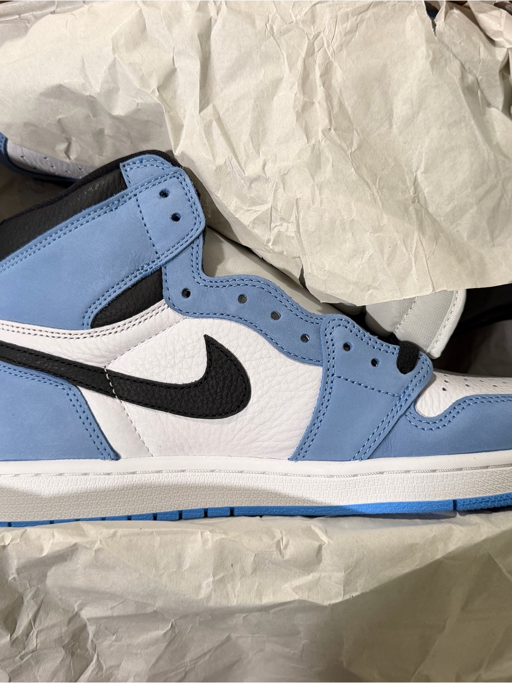 Jordan Men’s Low Top Sneakers - White & Light Blue & Black